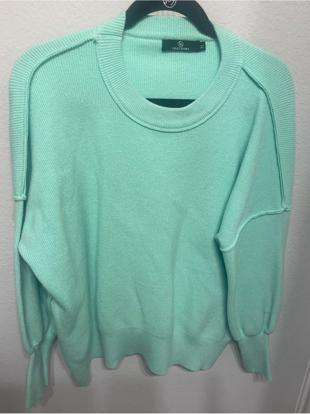 Lulusory Mint Crewneck Sweater - Women's Lightweight Pullover